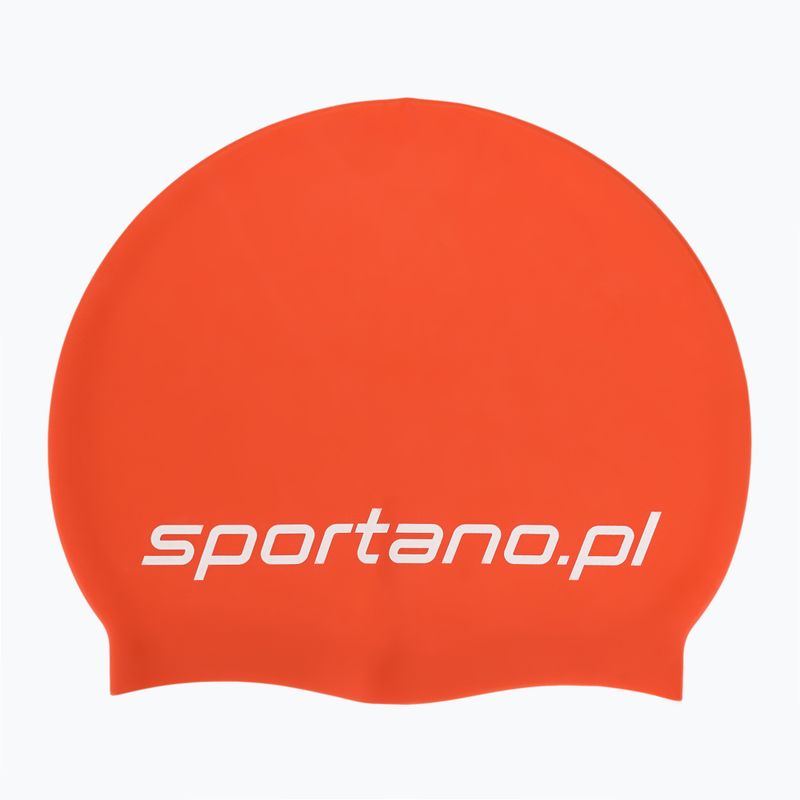 Cuffia da nuoto SPORTANO silicone orange 2