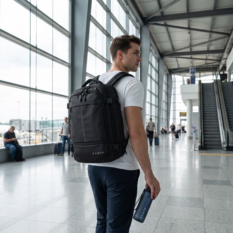 Zaino a vuoto da cabina KADVA ARTravel 22 l nero 4