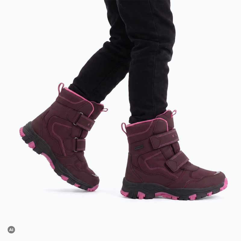 Stivali da neve per bambini KADVA Snowey Mid WP rosa 3