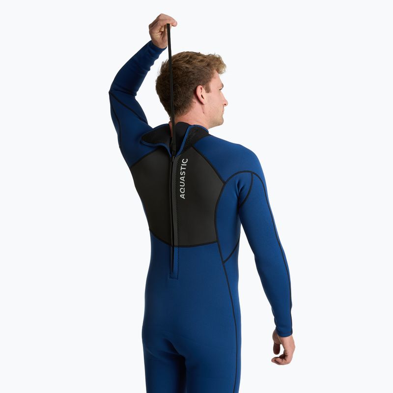 Muta da surf uomo AQUASTIC in neoprene 3/2 mm WAVEY 3/2 navy 5