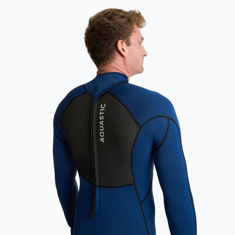 Muta da surf uomo AQUASTIC in neoprene 3/2 mm WAVEY 3/2 navy 9