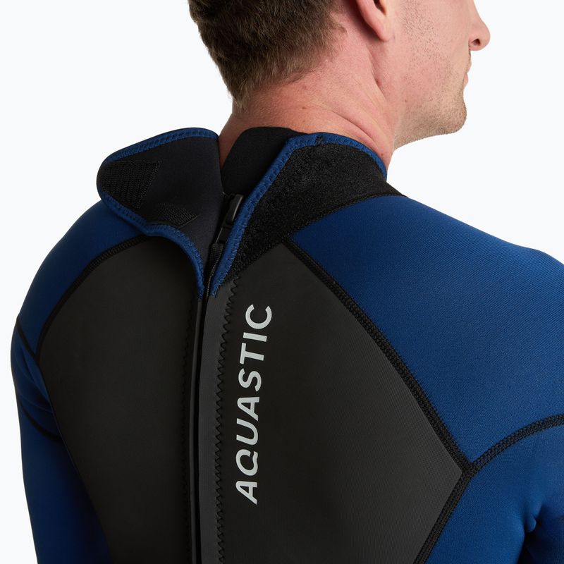 Muta da surf uomo AQUASTIC in neoprene 3/2 mm WAVEY 3/2 navy 10
