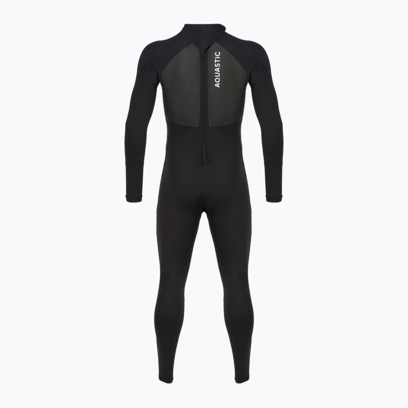 Muta da surf uomo AQUASTIC in neoprene 4/3 mm WAVEY black 11