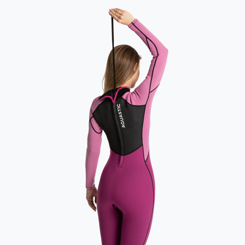 Muta da surf donna AQUASTIC in neoprene 3/2 mm WAVEY pink 10