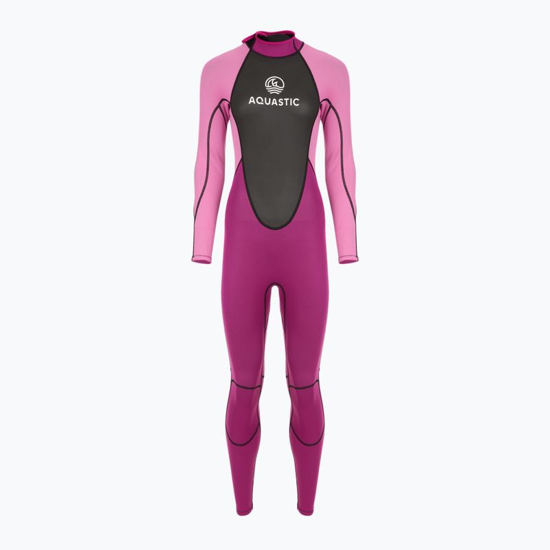 Muta da surf donna AQUASTIC in neoprene 3/2 mm WAVEY pink 12