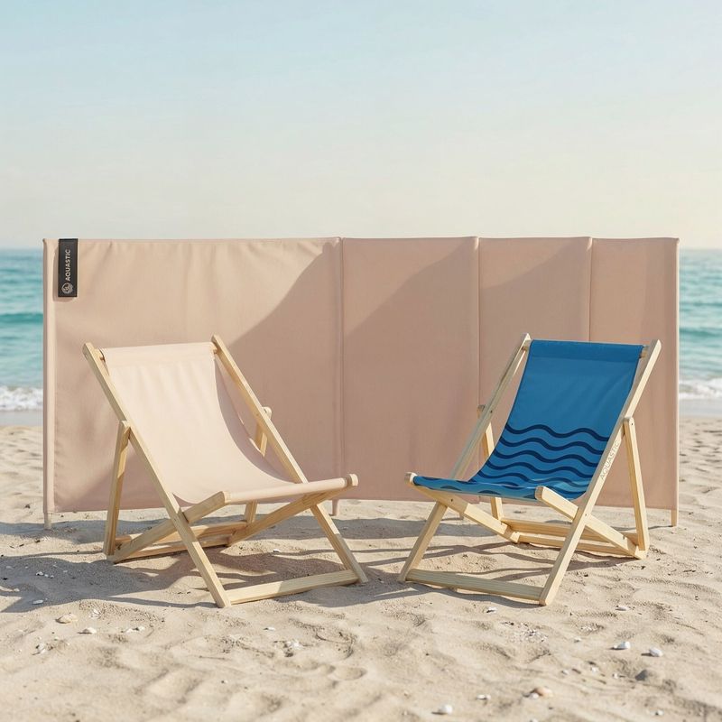 Paravento AQUASTIC Beige windscreen 3