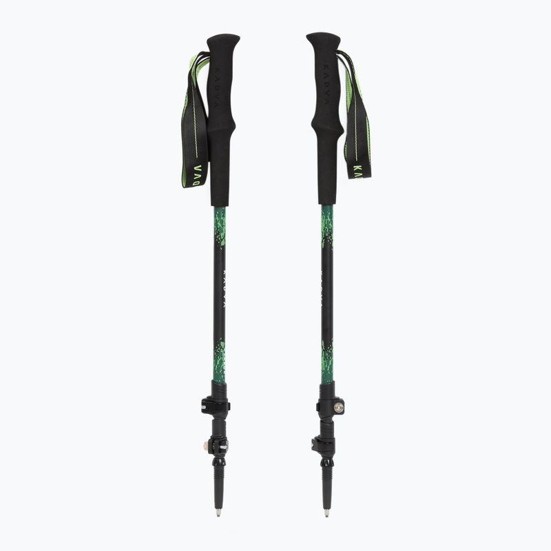 Bastoni da trekking KADVA Torre regolabili in carbonio verde 5