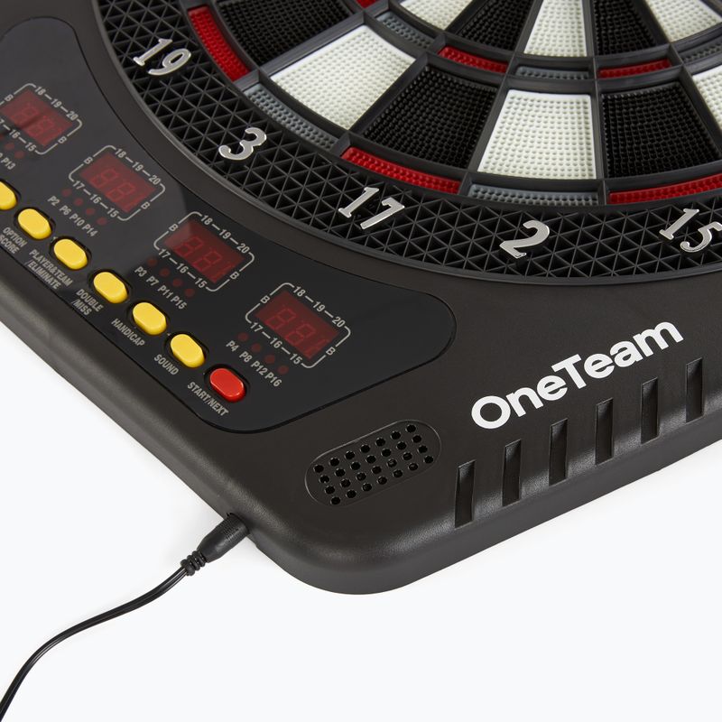 ONETEAM TargetJoy disco elettronico per freccette grigio 7