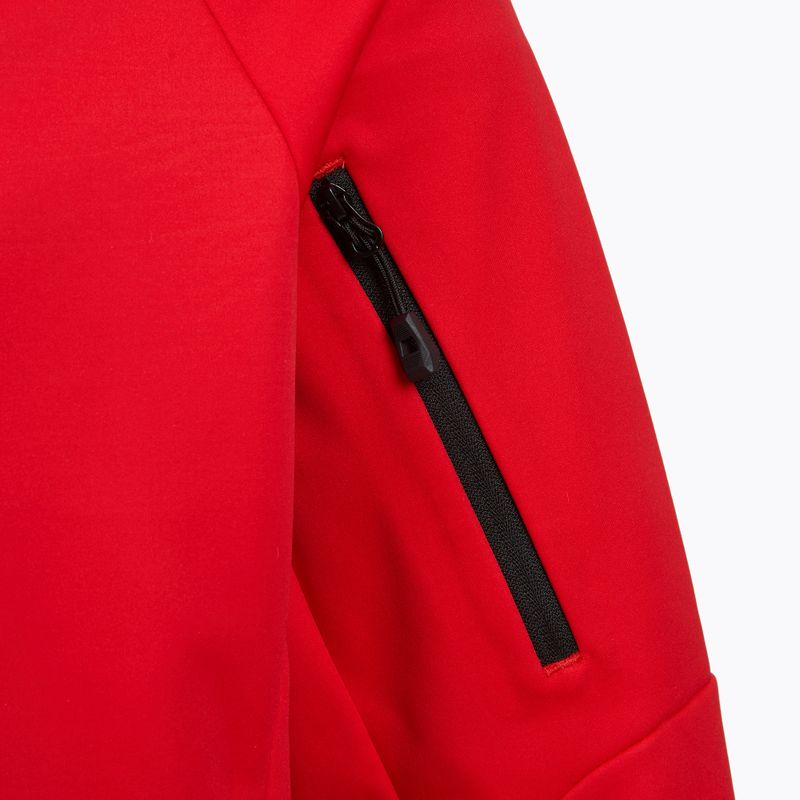 Felpa da trekking uomo KADVA Arix WP 5K/3K softshell ibrida rossa 6
