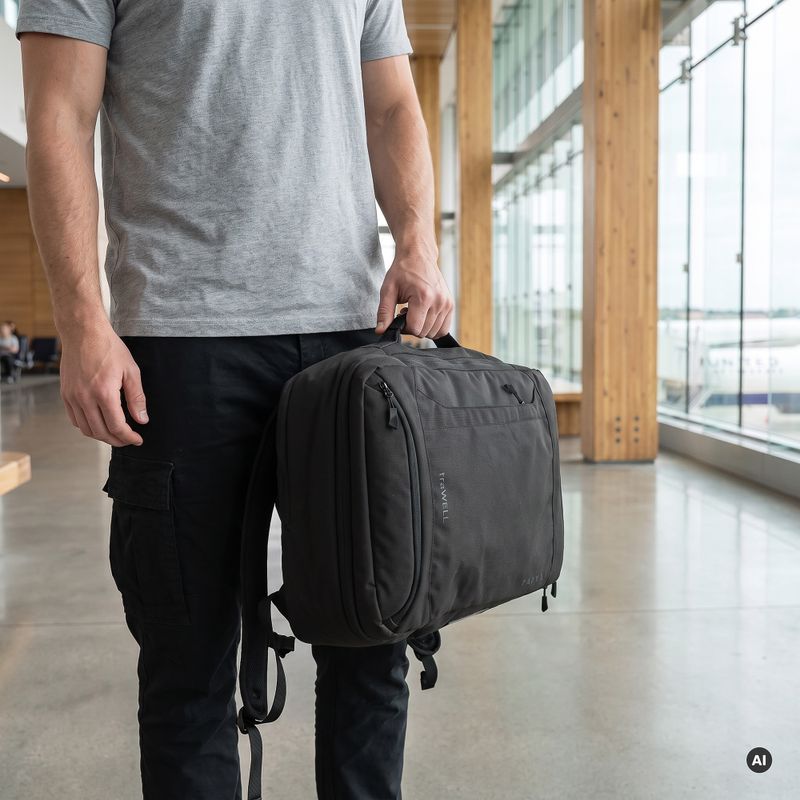 Zaino da trekking KADVA traWELL 28 l nero 11
