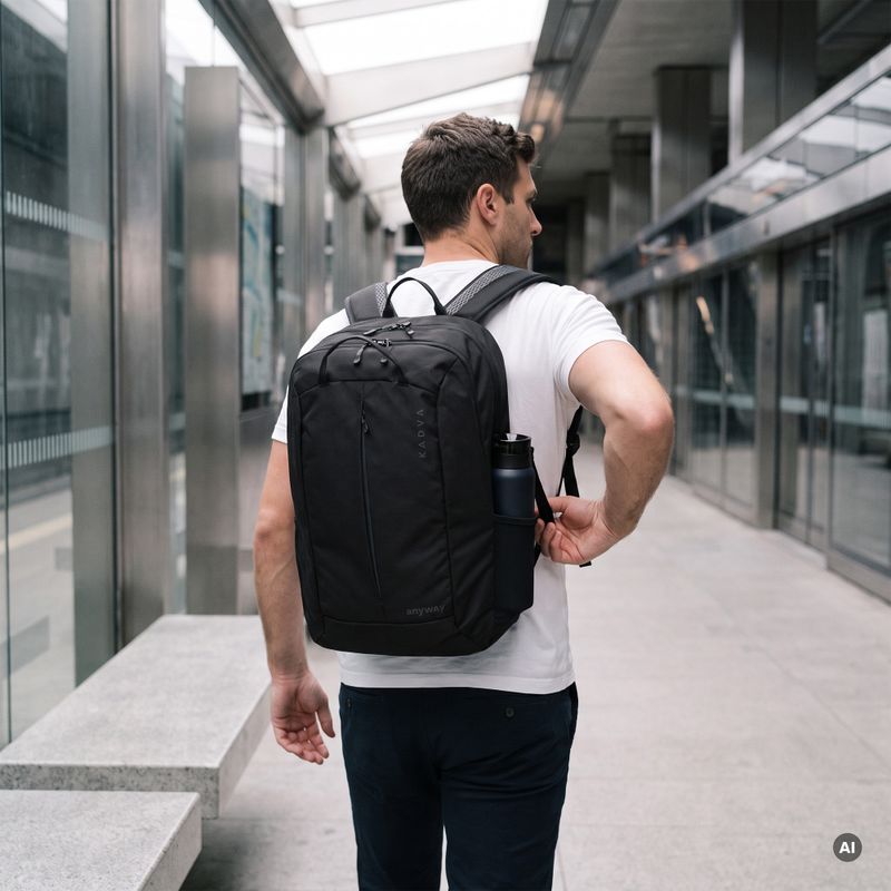 Zaino da trekking KADVA anyWAY 25 l nero 7