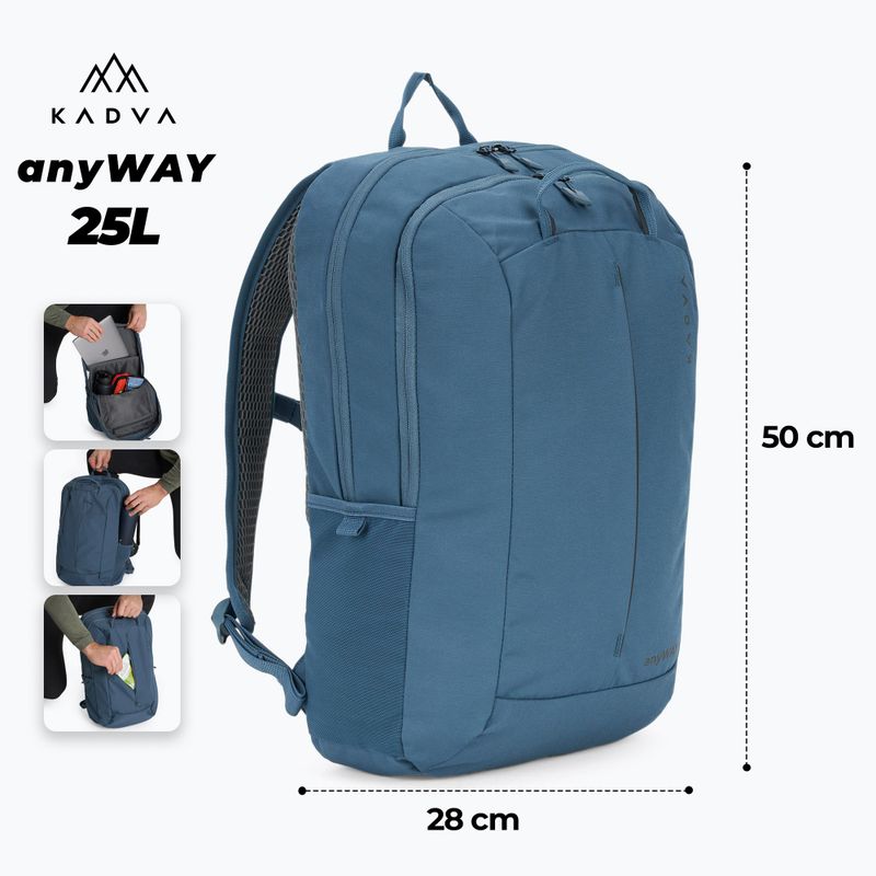 Zaino da trekking KADVA anyWAY 25 l blu navy 2