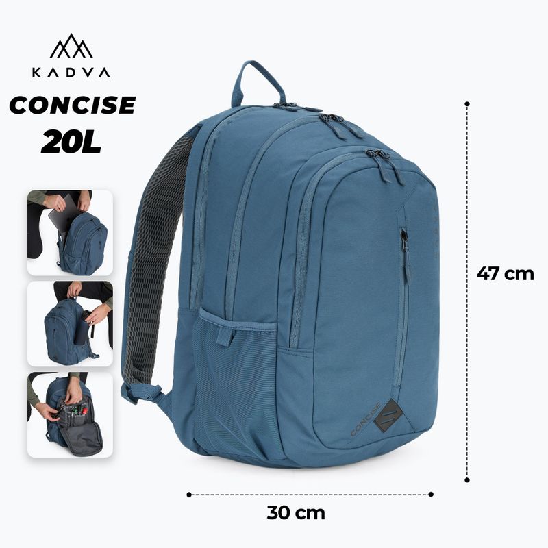 KADVA Concise 20 l zaino da trekking nero 2
