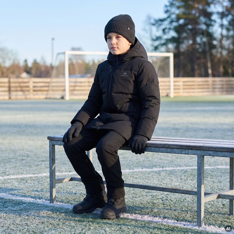 Cappotto imbottito per bambini KADVA Ravi ECO nero 7