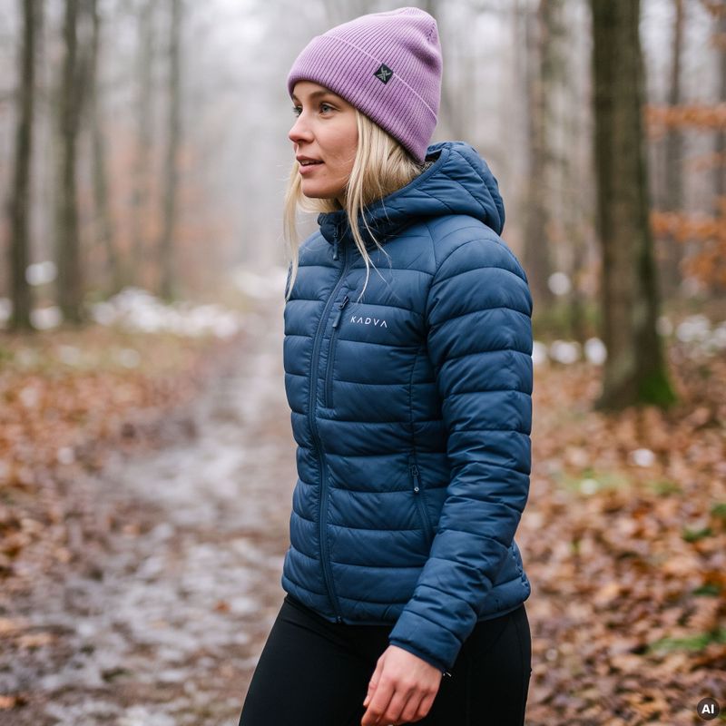 Giacca imbottita donna KADVA Canyon blu 11