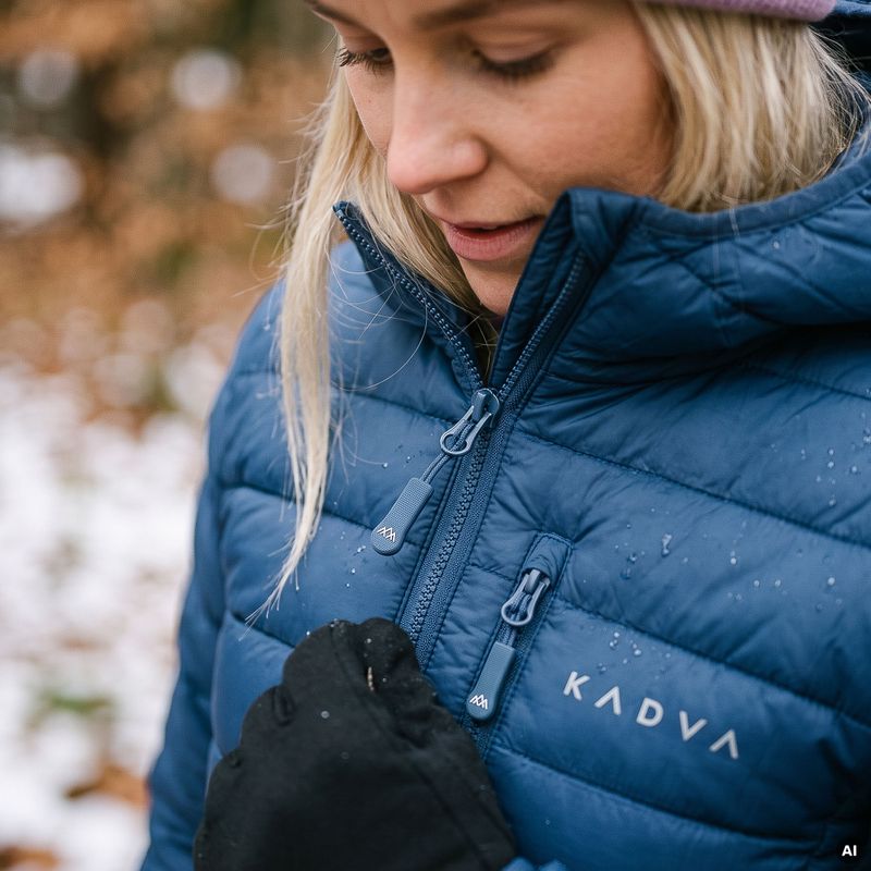 Giacca imbottita donna KADVA Canyon blu 12