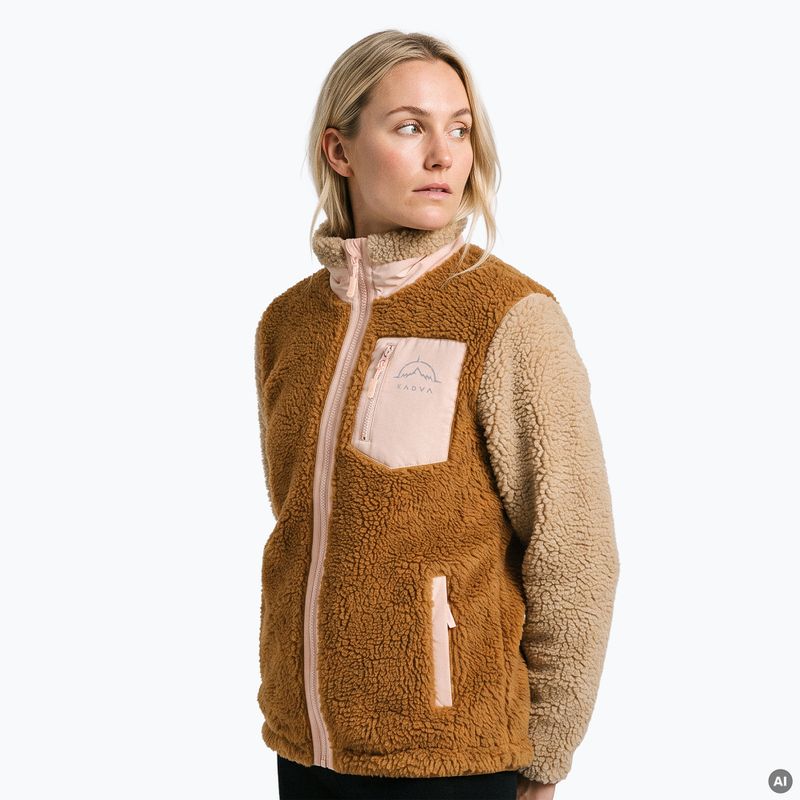Felpa in pile da donna KADVA Rodvik WMNS beige