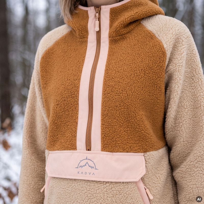 Felpa in pile da donna KADVA RODIA WMNS beige 12
