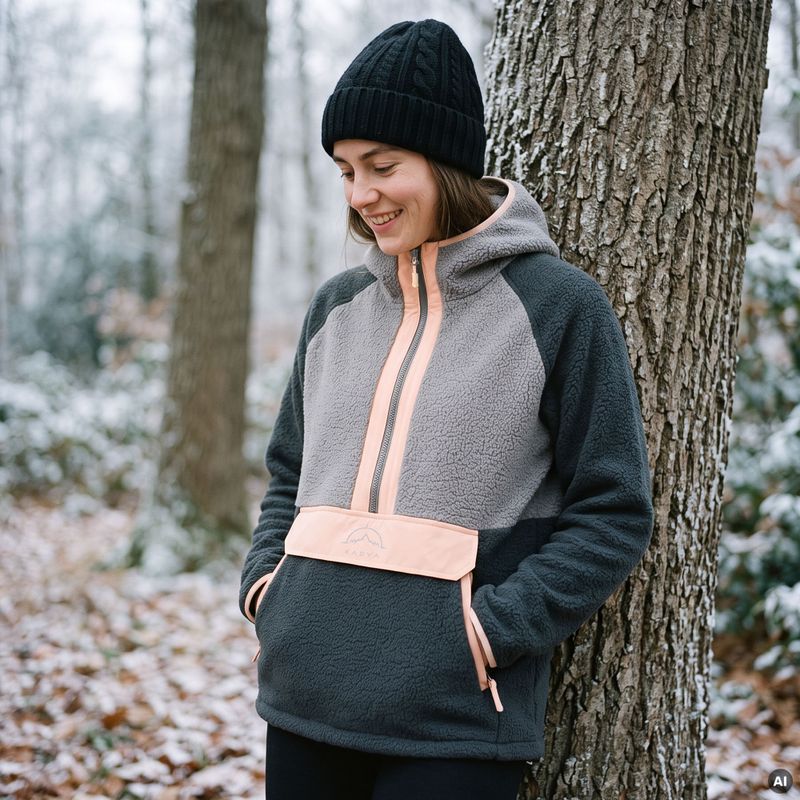 Bluza polarowa damska KADVA RODIA WMNS czarny 10