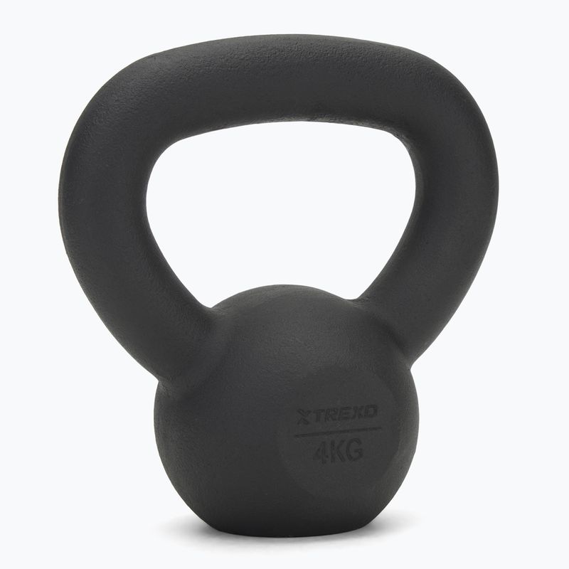 Kettlebell in ghisa TREXO 4kg nero