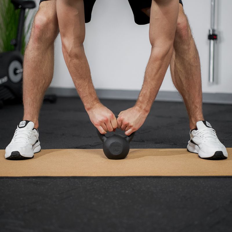 Kettlebell in ghisa TREXO 6kg nero 4