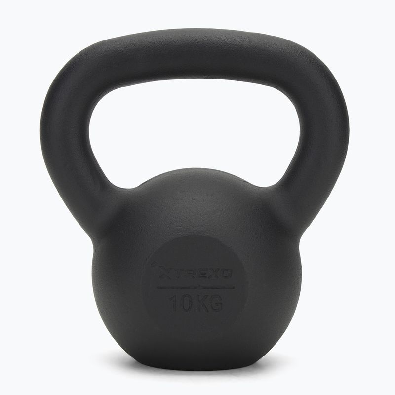 Kettlebell in ghisa TREXO 10 kg nero 2