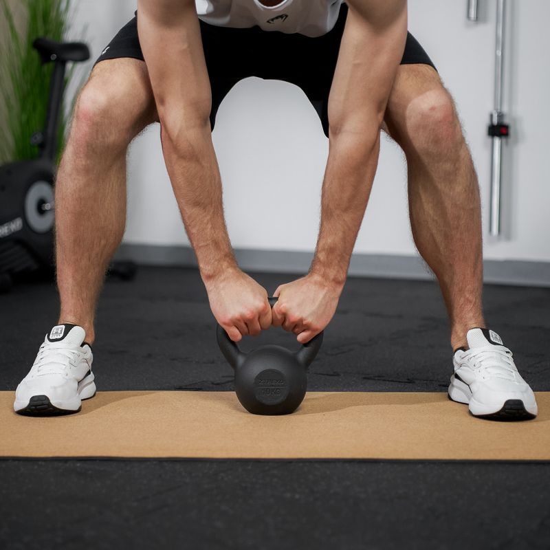 Kettlebell in ghisa TREXO 10 kg nero 4