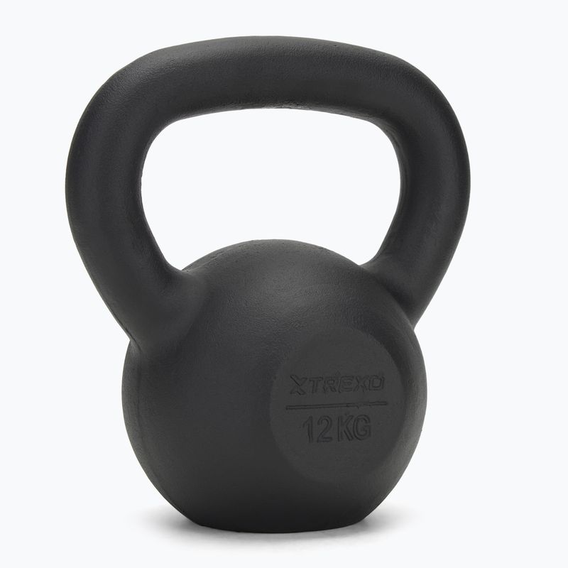 Kettlebell in ghisa TREXO 12kg nero