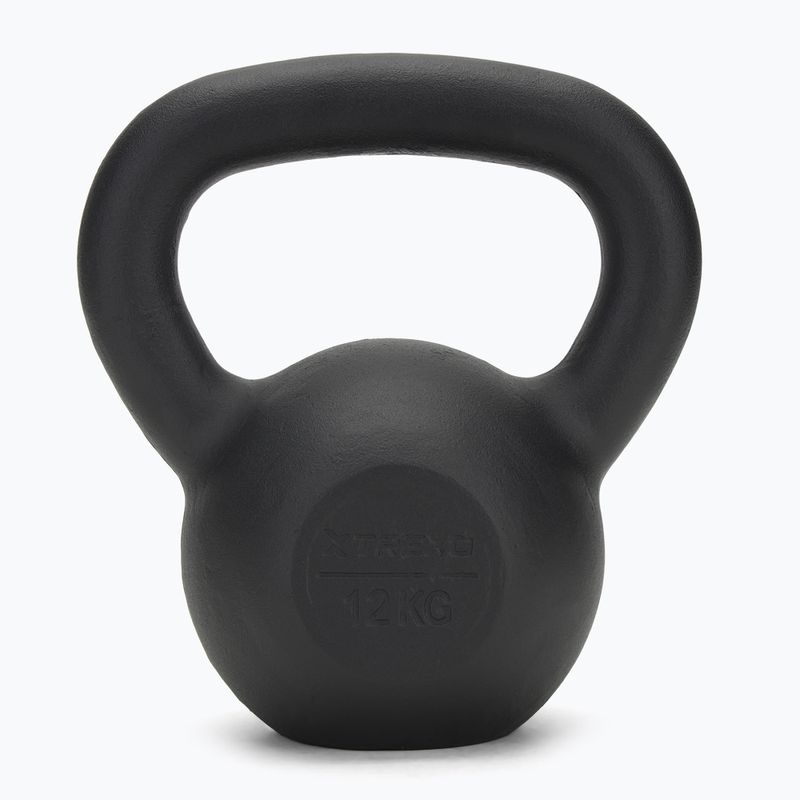 Kettlebell in ghisa TREXO 12kg nero 2