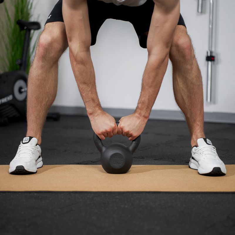 Kettlebell in ghisa TREXO 12kg nero 4