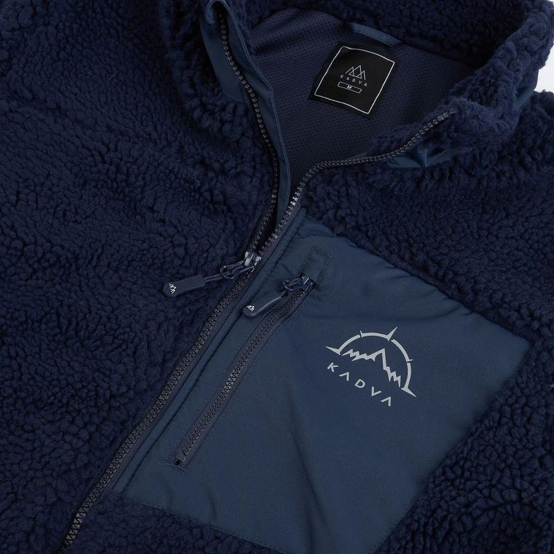 Felpa in pile da uomo KADVA Rodvik blu navy 8