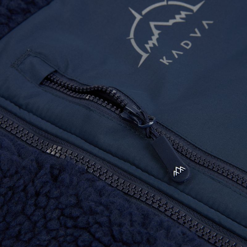 Felpa in pile da uomo KADVA Rodvik blu navy 15