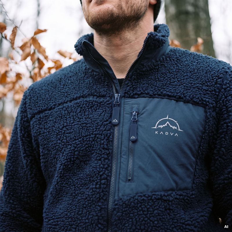 Bluza polarowa męska KADVA Rodvik granatowy 12