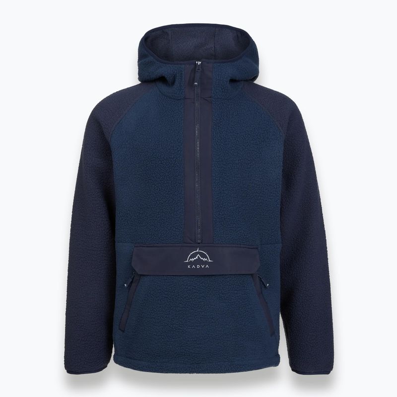 Felpa in pile da uomo KADVA RODIA blu navy 3