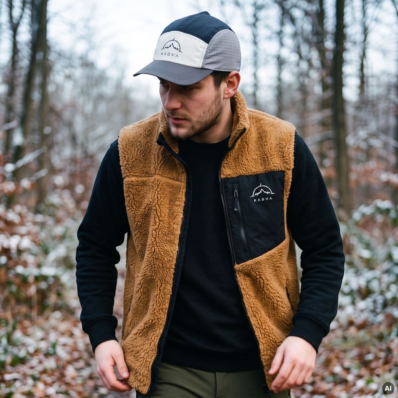 Gilet da uomo KADVA RODVIK VEST marrone 11