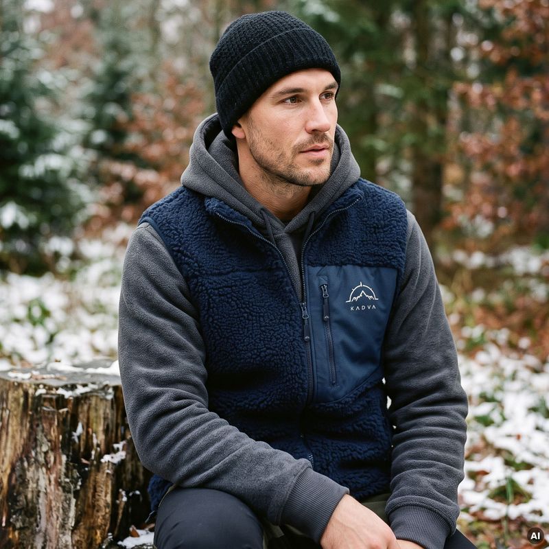Gilet da uomo KADVA RODVIK VEST blu navy 10