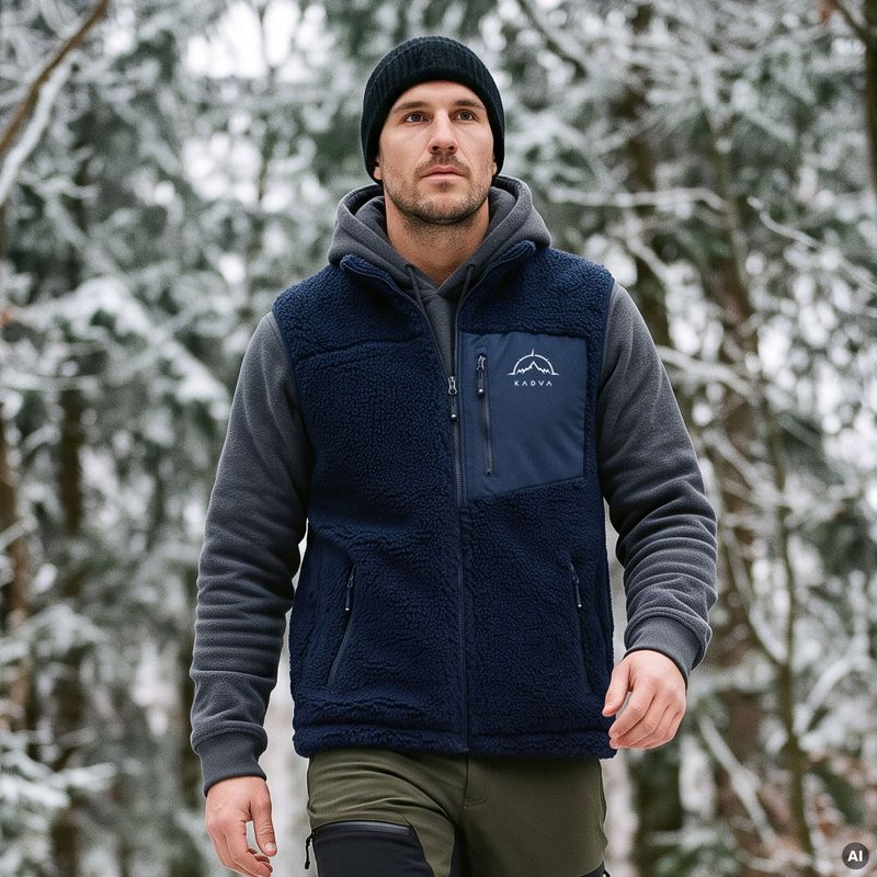 Gilet da uomo KADVA RODVIK VEST blu navy 11