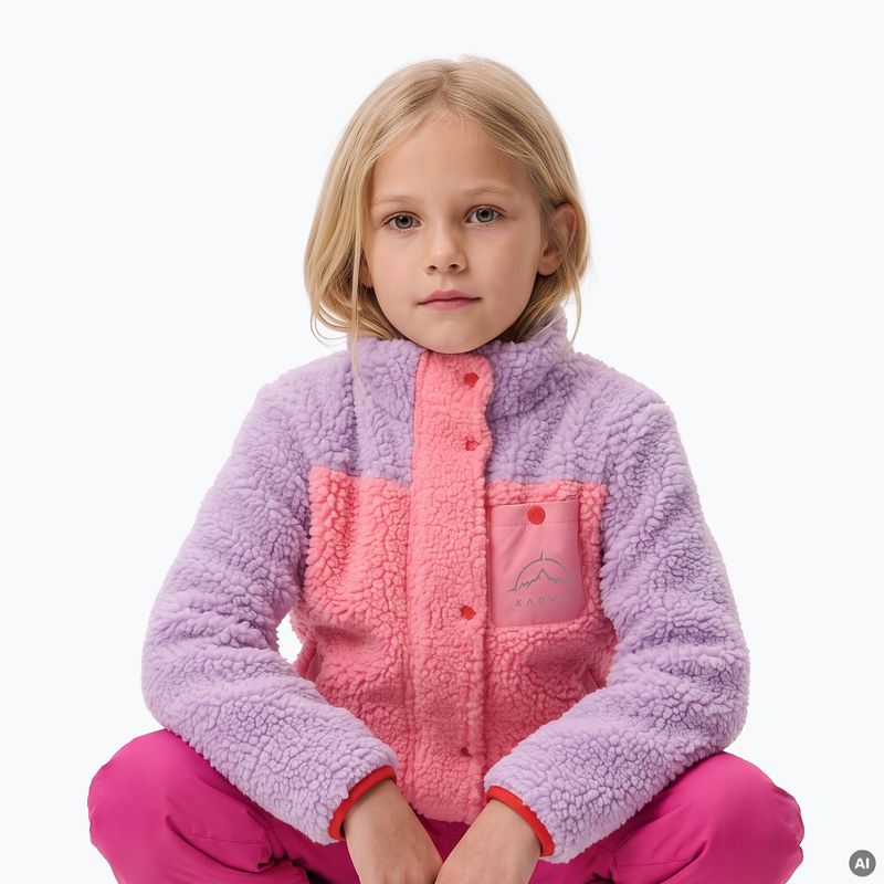 Felpa in pile per bambini KADVA RODVIK KDG rosa 6