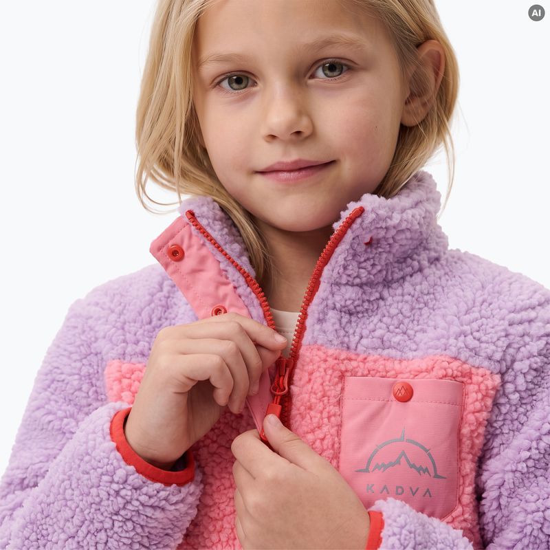 Felpa in pile per bambini KADVA RODVIK KDG rosa 7