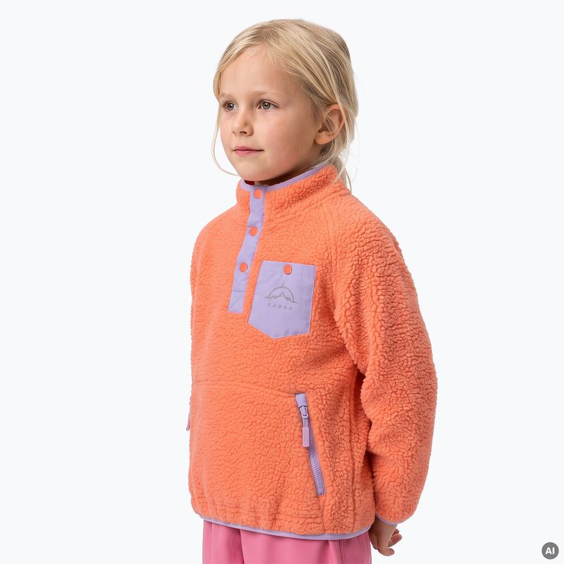 Felpa in pile per bambini KADVA RODIA KDG arancione 3