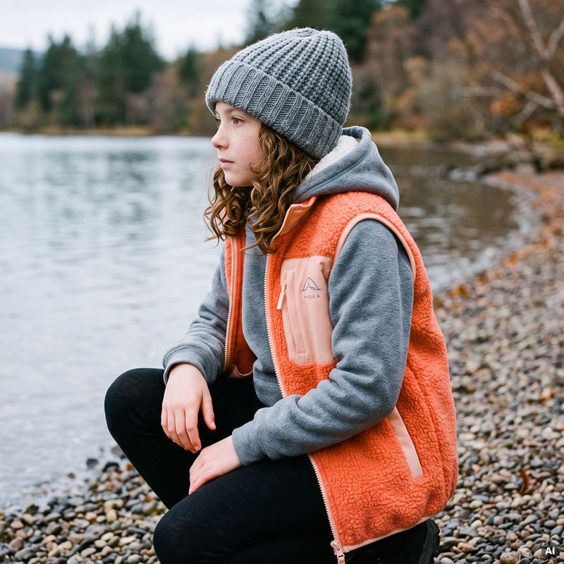 Gilet per bambini KADVA RODVIK VEST arancione 10