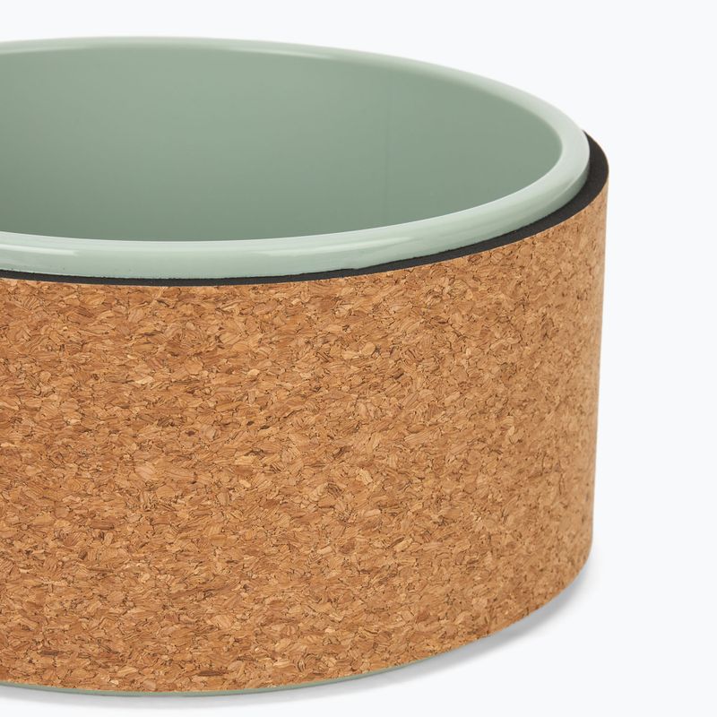 Ruota da yoga XTREXO in sughero Flowheel 26 cm olive 4