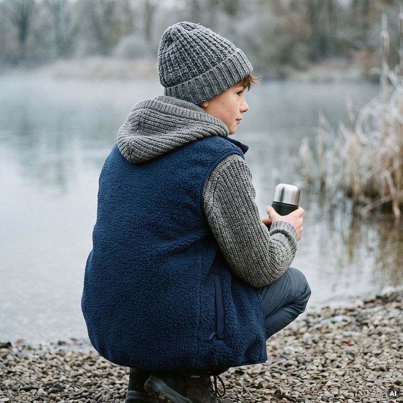 Gilet per bambini KADVA RODVIK VEST blu navy 13