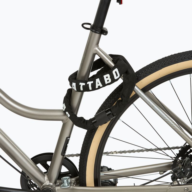 ATTABO C.100 lucchetto per bicicletta 6 mm catena nero 3