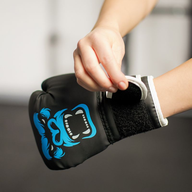 Set da boxe per bambini Hook Fighting Gorilla nero 11
