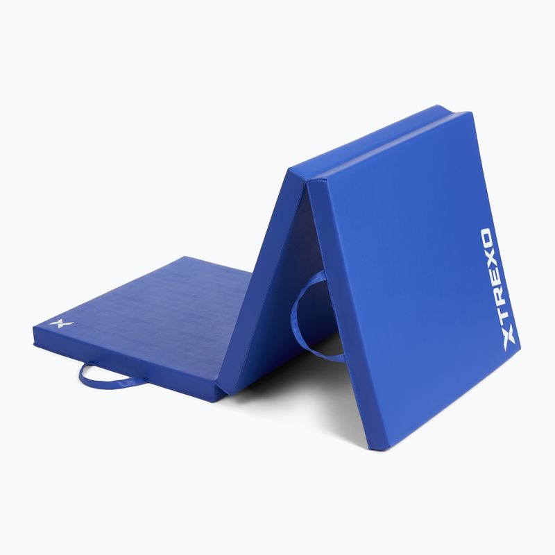 Materasso da ginnastica pieghevole TREXO 180 x 60 x 5 cm blu