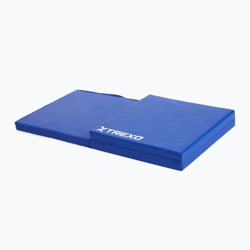 Materasso da ginnastica pieghevole TREXO 180 x 60 x 5 cm blu 3