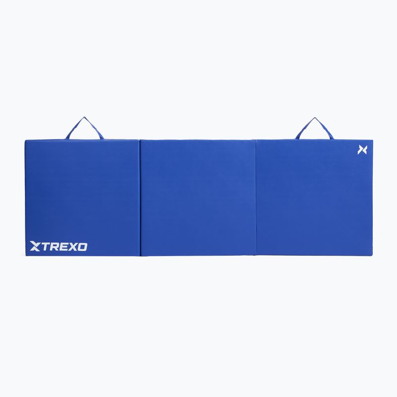 Materasso da ginnastica pieghevole TREXO 180 x 60 x 5 cm blu 6