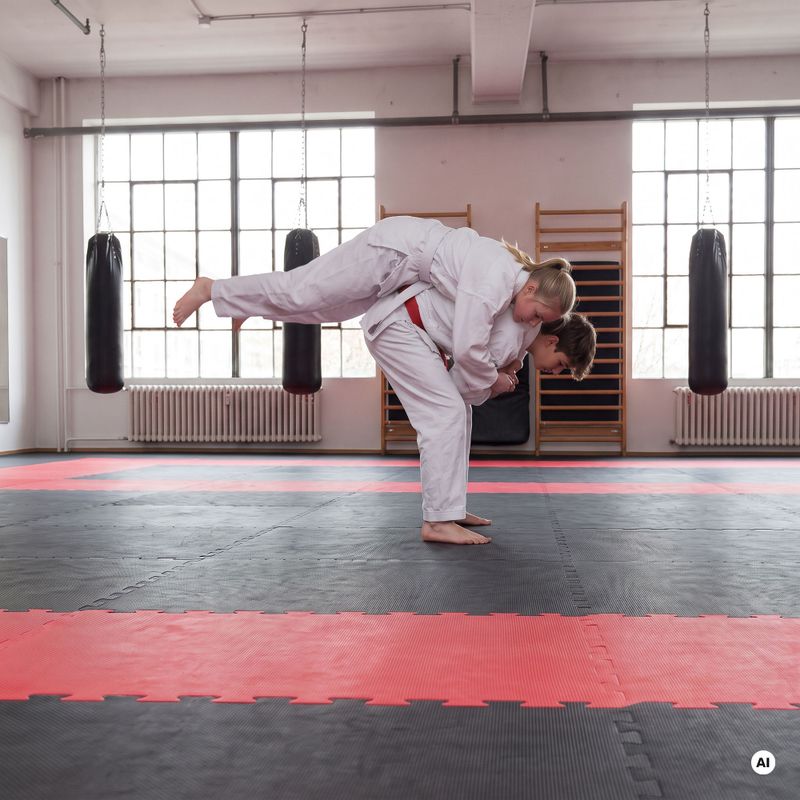 Tappetino tatami puzzle Hook Fighting blue 3