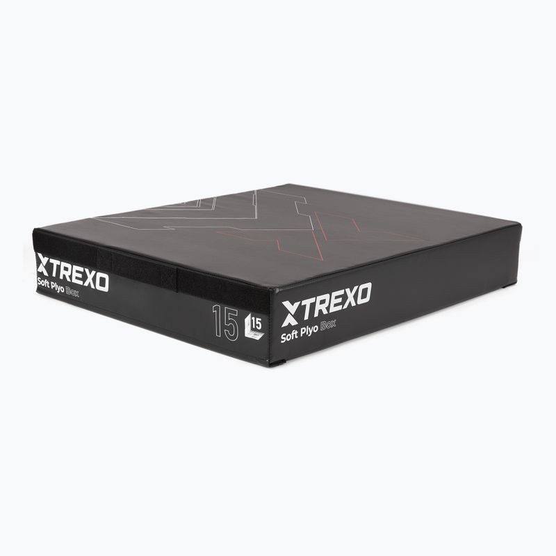 TREXO box pliometrico pieghevole 15 cm nero